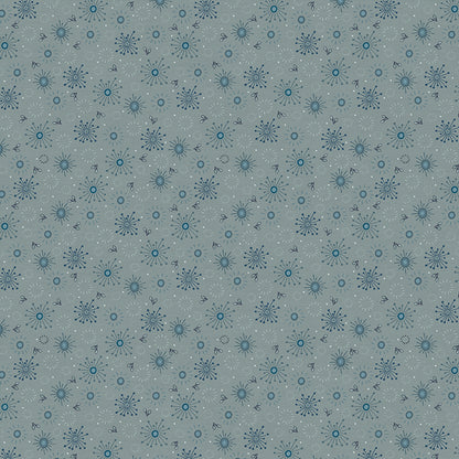 Large Snow Flakes - Teal/Blue
