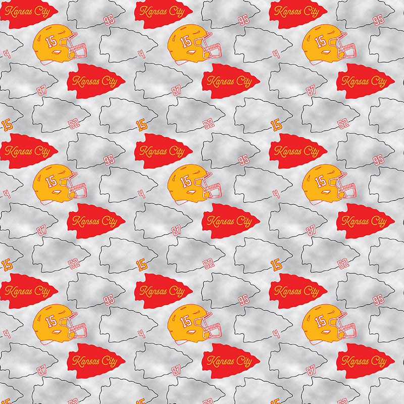 15 Helmet - Red/Grey