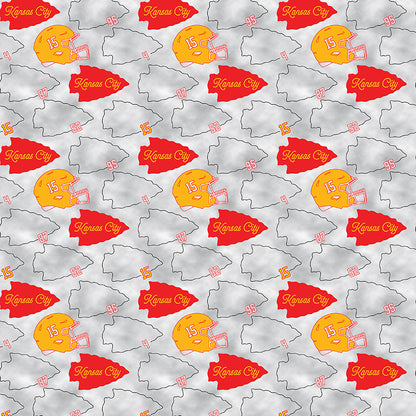 15 Helmet - Red/Grey