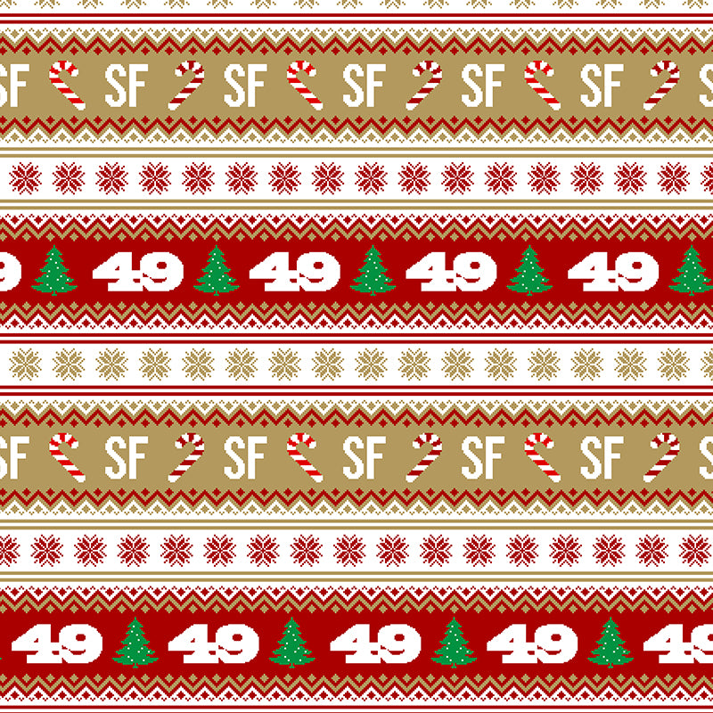 Holiday Sweater - Red/Gold