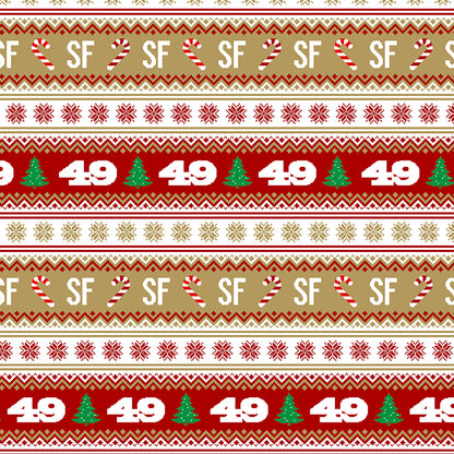 Holiday Sweater - Red/Gold