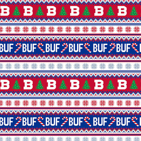 Holiday Sweater - Blue/Red