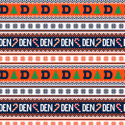 Holiday Sweater - Blue/Orange