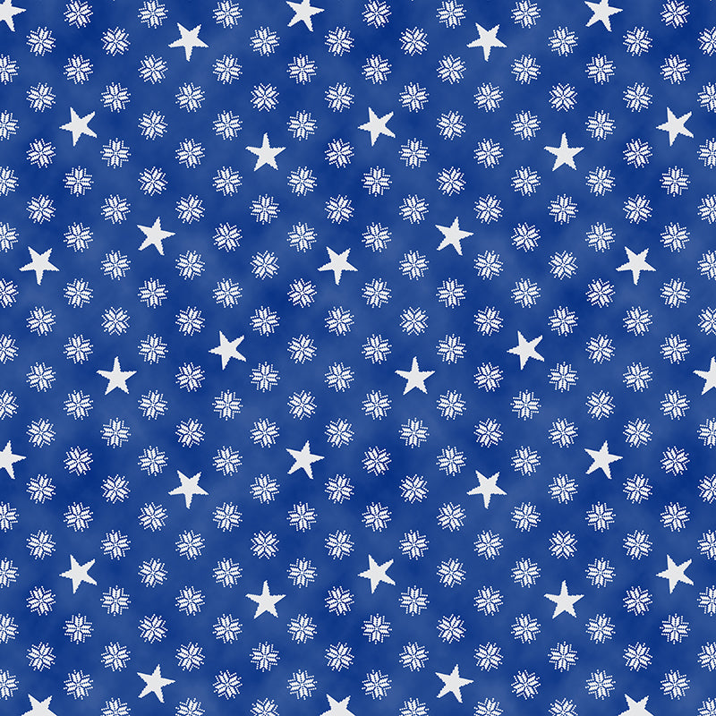 Holiday Snowflake - Blue/White