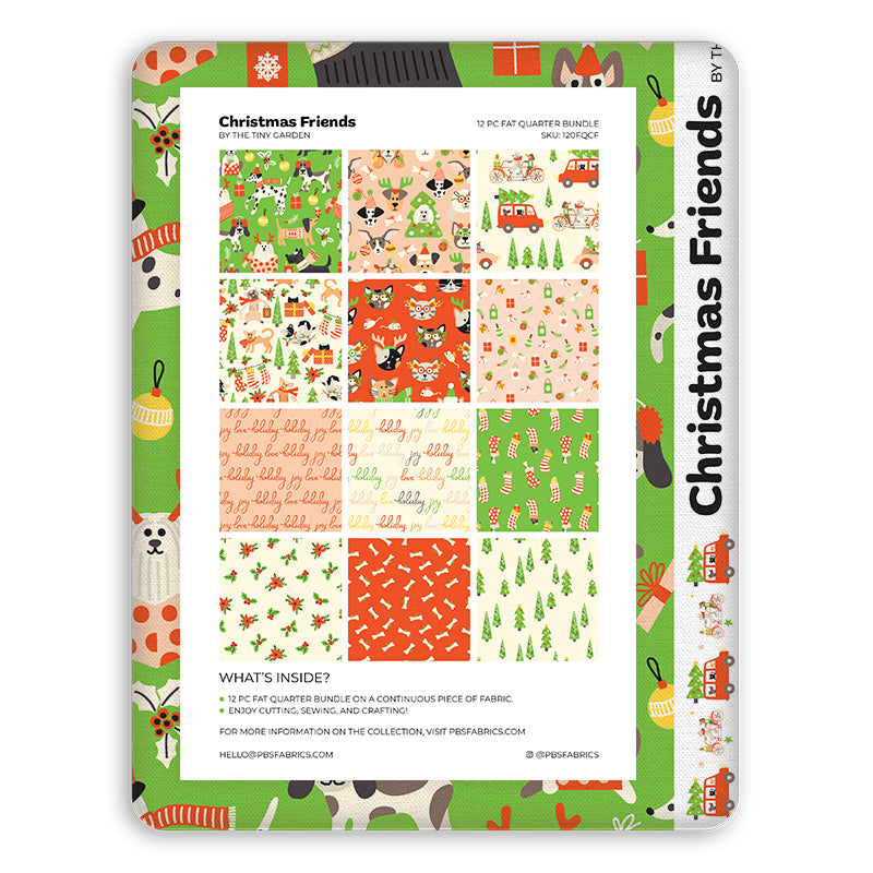 Christmas Friends - Flat Fat Stack 12 PC
