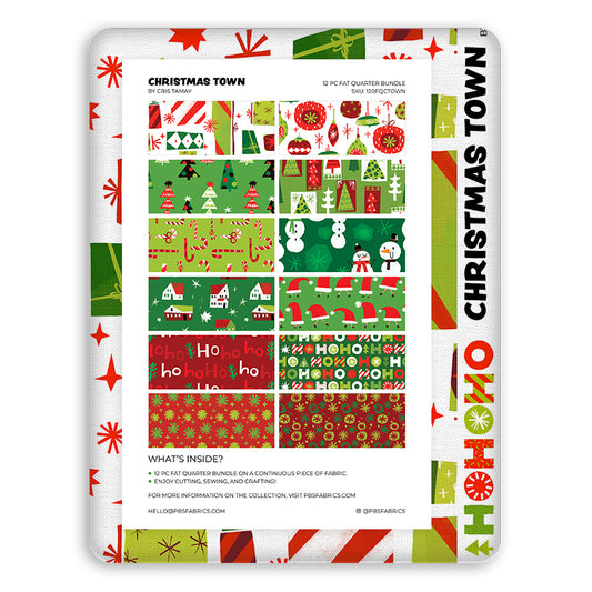 Christmas Town - Flat Fat Stack 12 PC