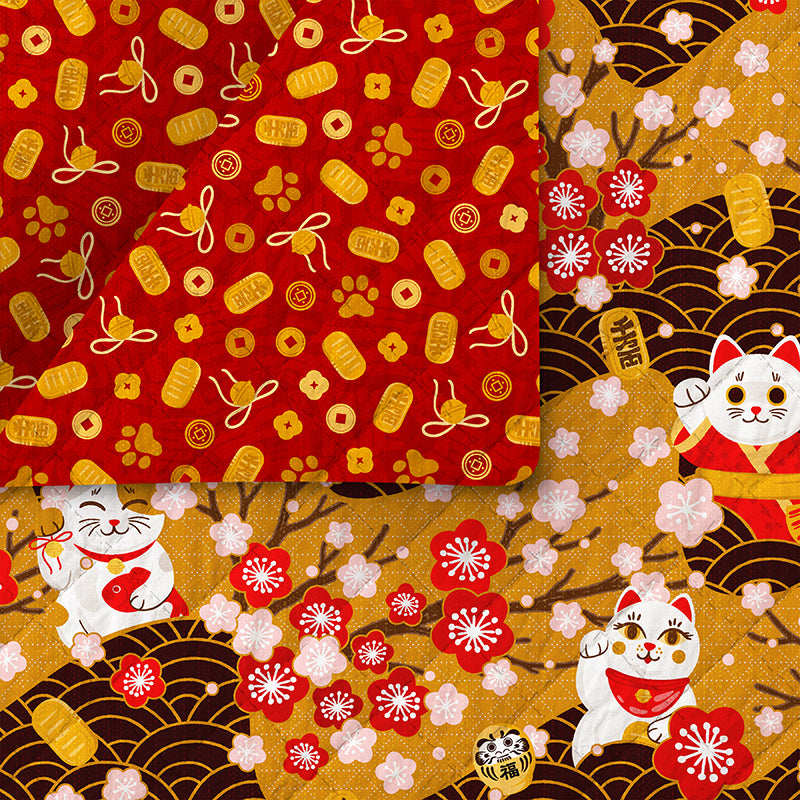 Lucky Cat Pre-Quilt