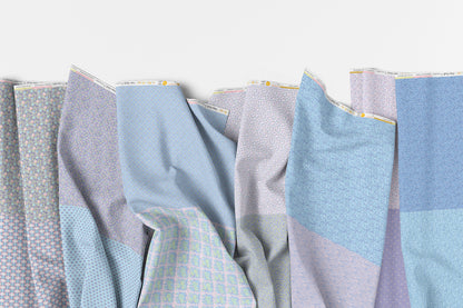Petite Petals 3 - Blue/Pink - Flat Fat Stack 14 PC