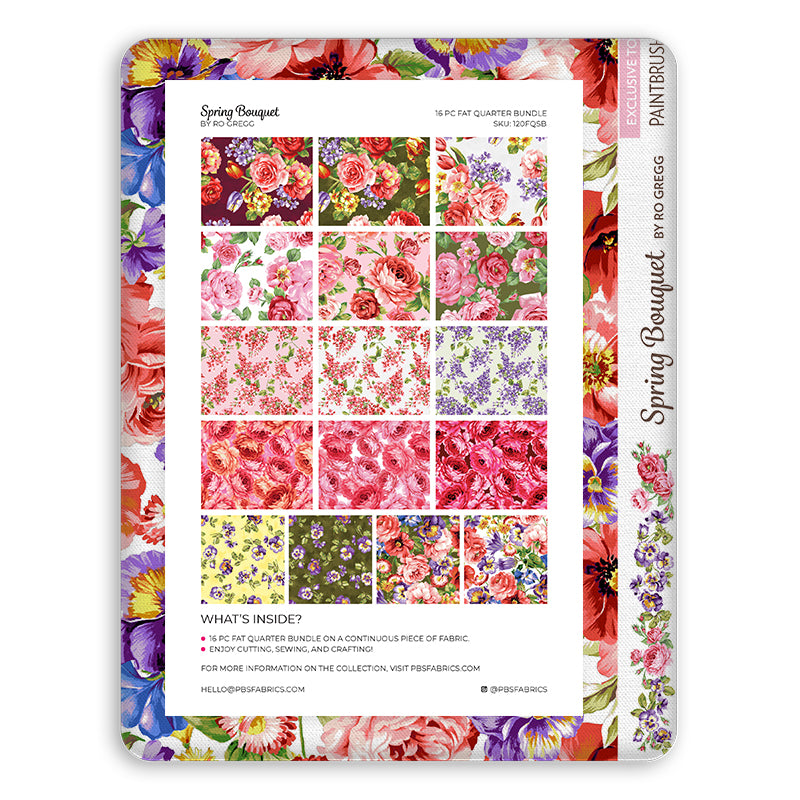 Spring Bouquet - Flat Fat Stack 16 PC