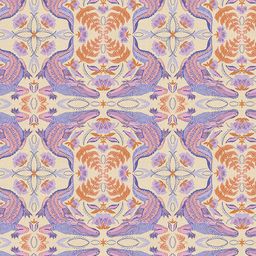 Tiled Alligator - Purple