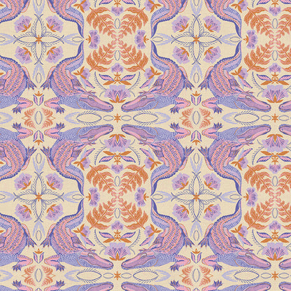Tiled Alligator - Purple