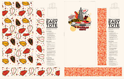 Easy Tote Panel - KC Collage