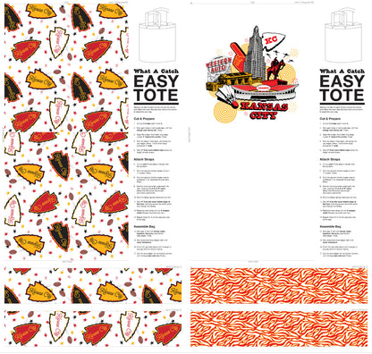 Easy Tote Panel - KC Collage
