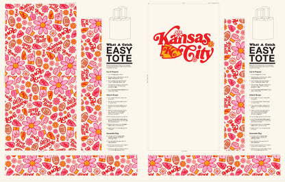 Easy Tote Panel - Retro KC
