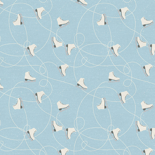 Ice Skate Lines - Blue