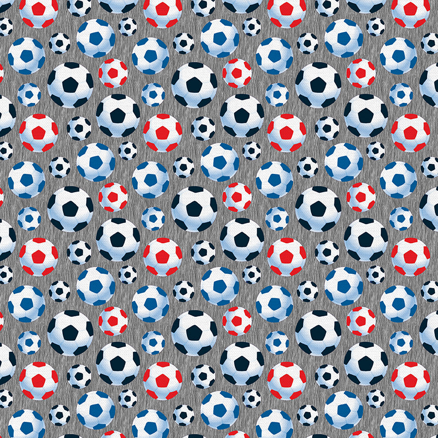 Soccer - Red/Blue/Grey