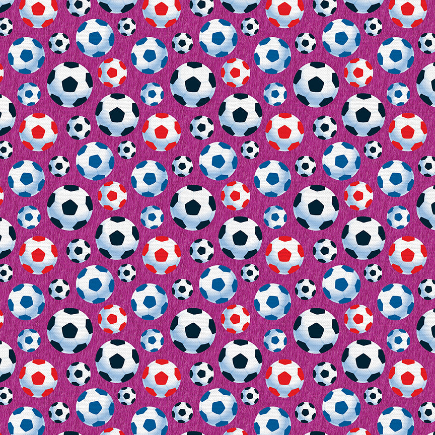 Soccer - Red/Blue/Pink