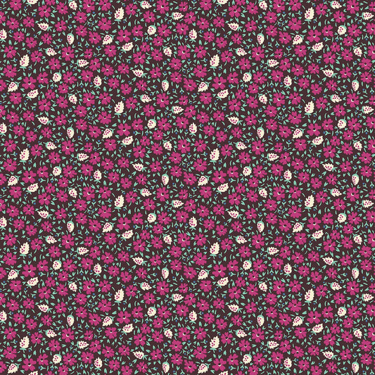 Small All Over Flower - Brown