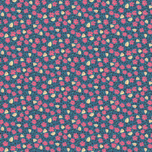 Small All Over Flowers - Blue