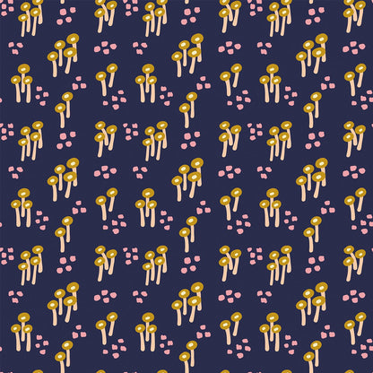 Mini Mushrooms - Navy