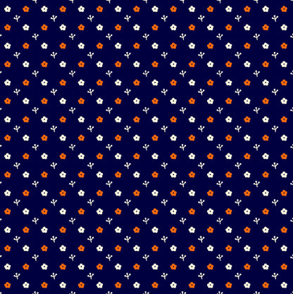 Tiny Flowers - Navy