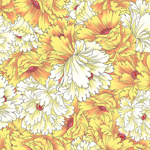 Large Floral - Yellow