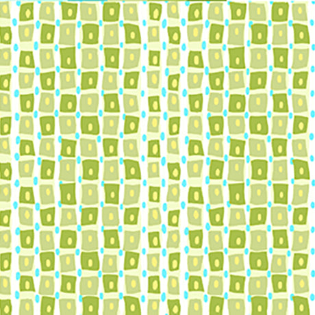 Tiny Square Stripe - Yellow Green