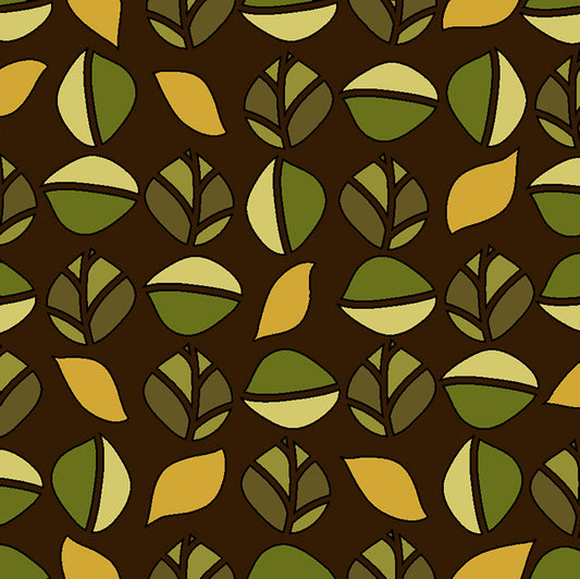 Leaf Geo - Brown