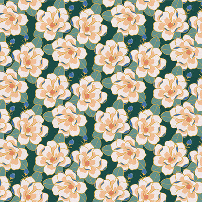 Magnolia Bloom - Green