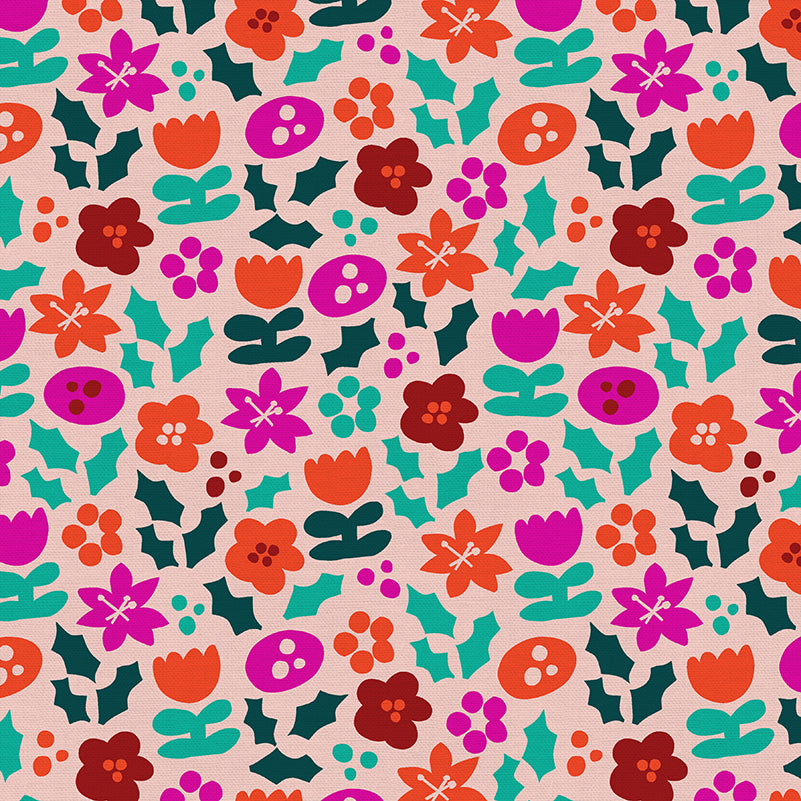 Holiday Floral - Pink
