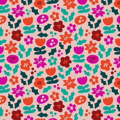 Holiday Floral - Pink