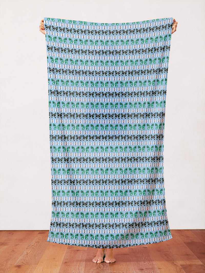 Butterflies Rows - Blue