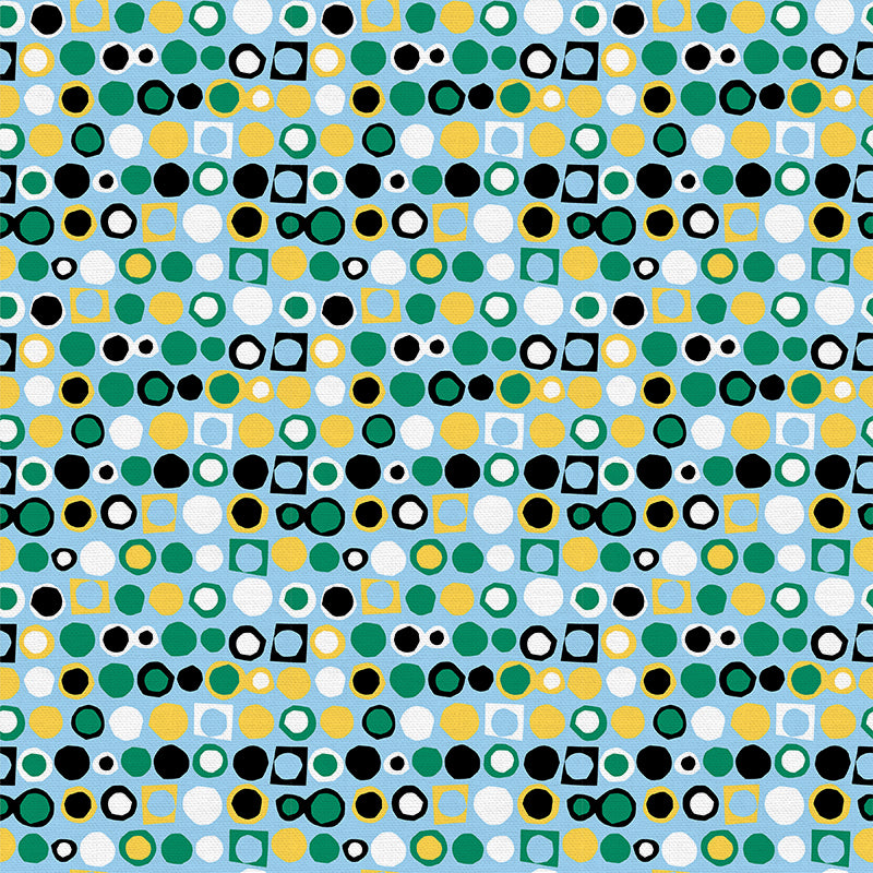 Cutout Dots - Blue Green