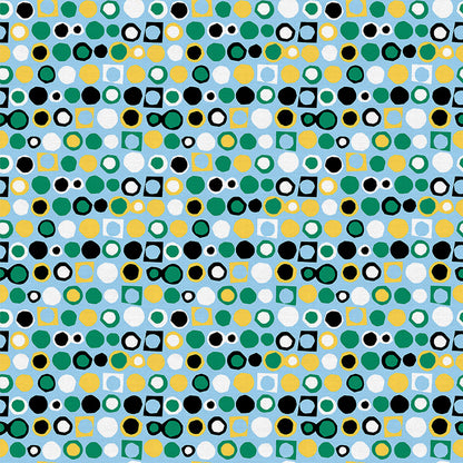 Cutout Dots - Blue Green