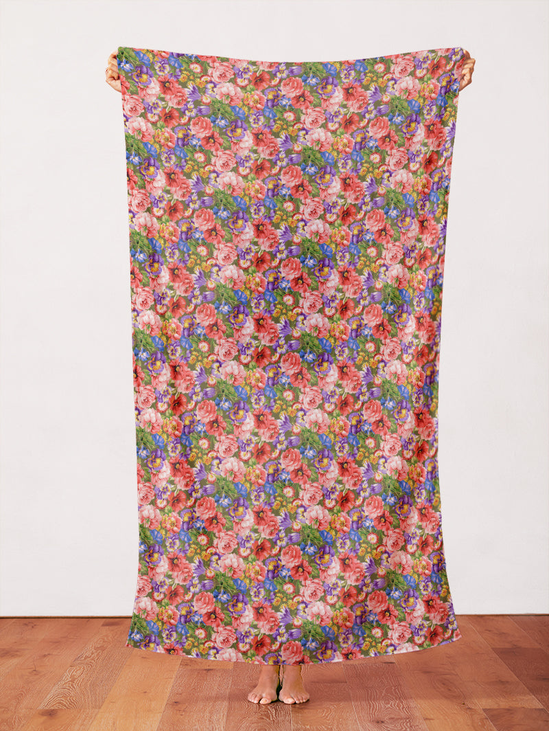 All Over Floral - Olive
