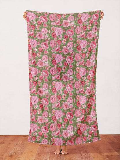 Rose With Stem - Olive