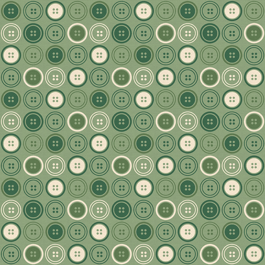 Large Buttons - Forest Green