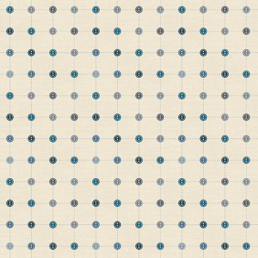 Small Buttons - Blue/Grey