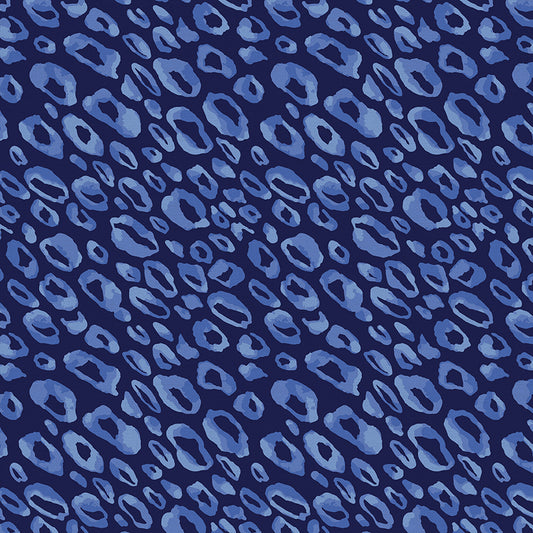 Cheetah Spots - Dark Blue