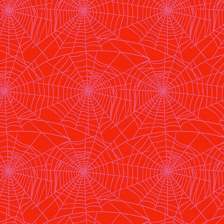 Spiderwebs - Red – Paintbrush Studio Fabrics