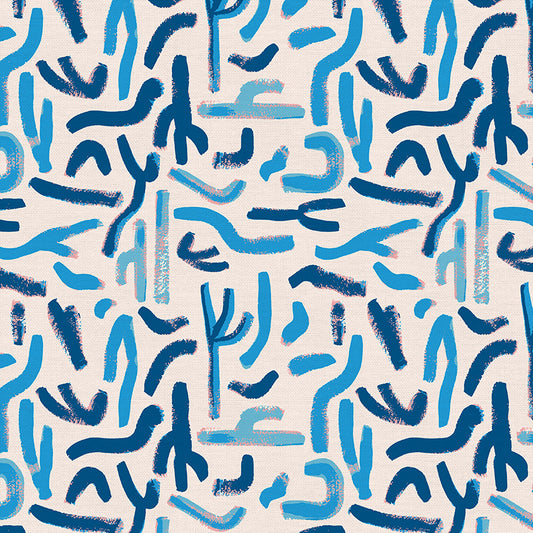 Cactus Lines - Blue