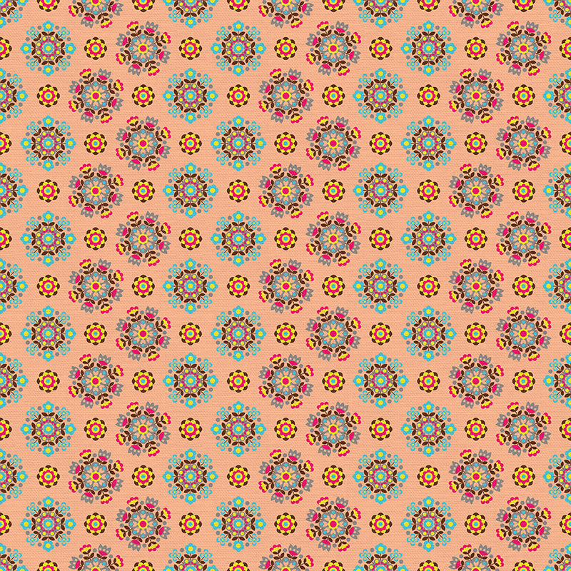 Flower Tile - Peach