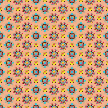 Flower Tile - Peach