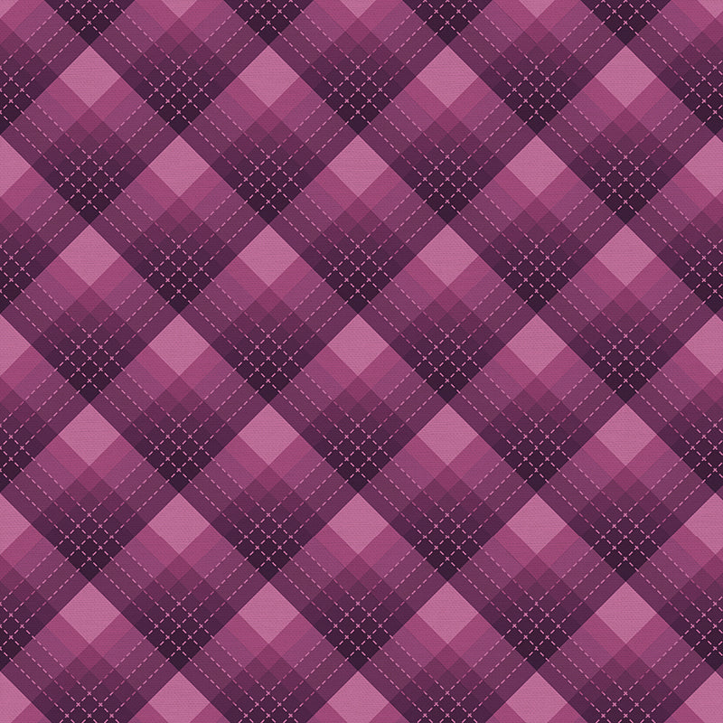 Retro Check - Purple