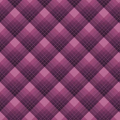 Retro Check - Purple