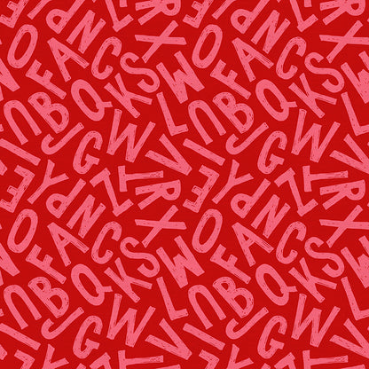 Solid Block Letters - Red