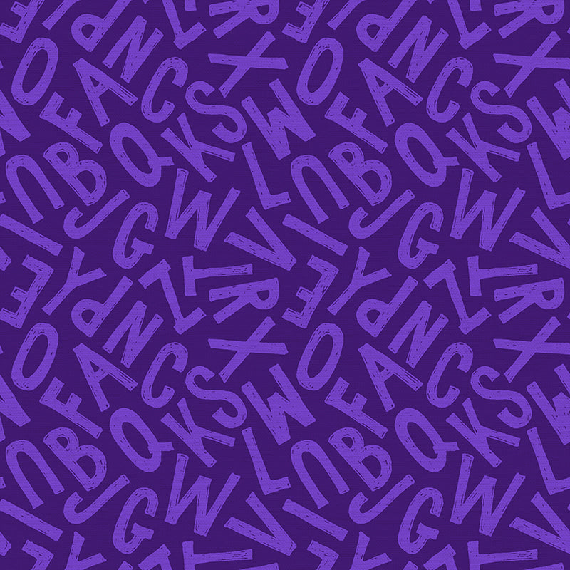 Solid Block Letters - Dark Purple