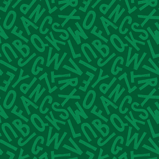 Solid Block Letters - Dark Green