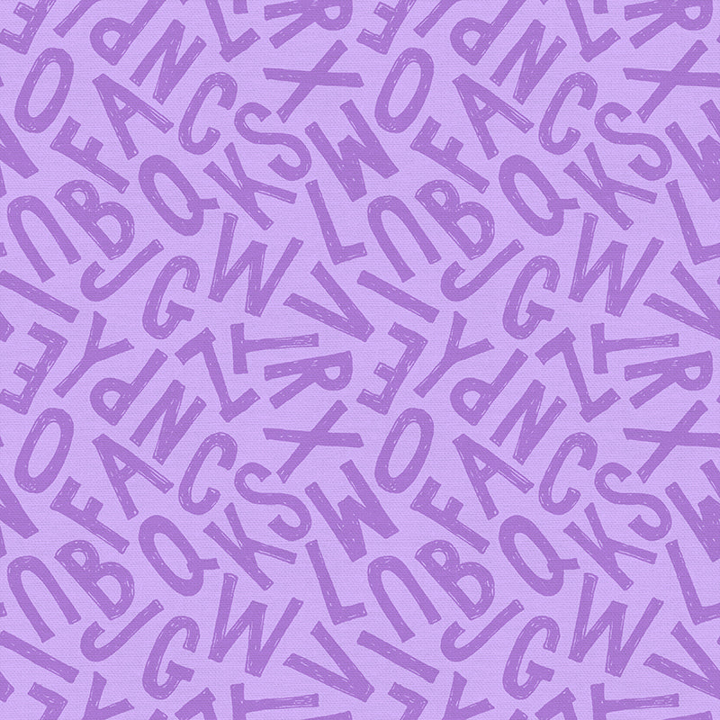 Solid Block Letters - Light Purple