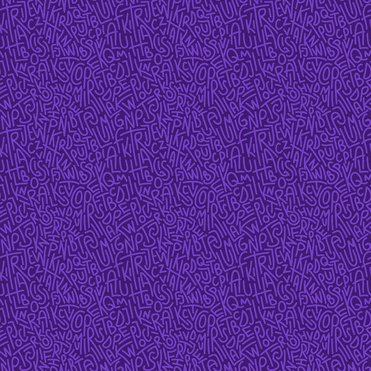 Curved Bold Caps - Dark Purple